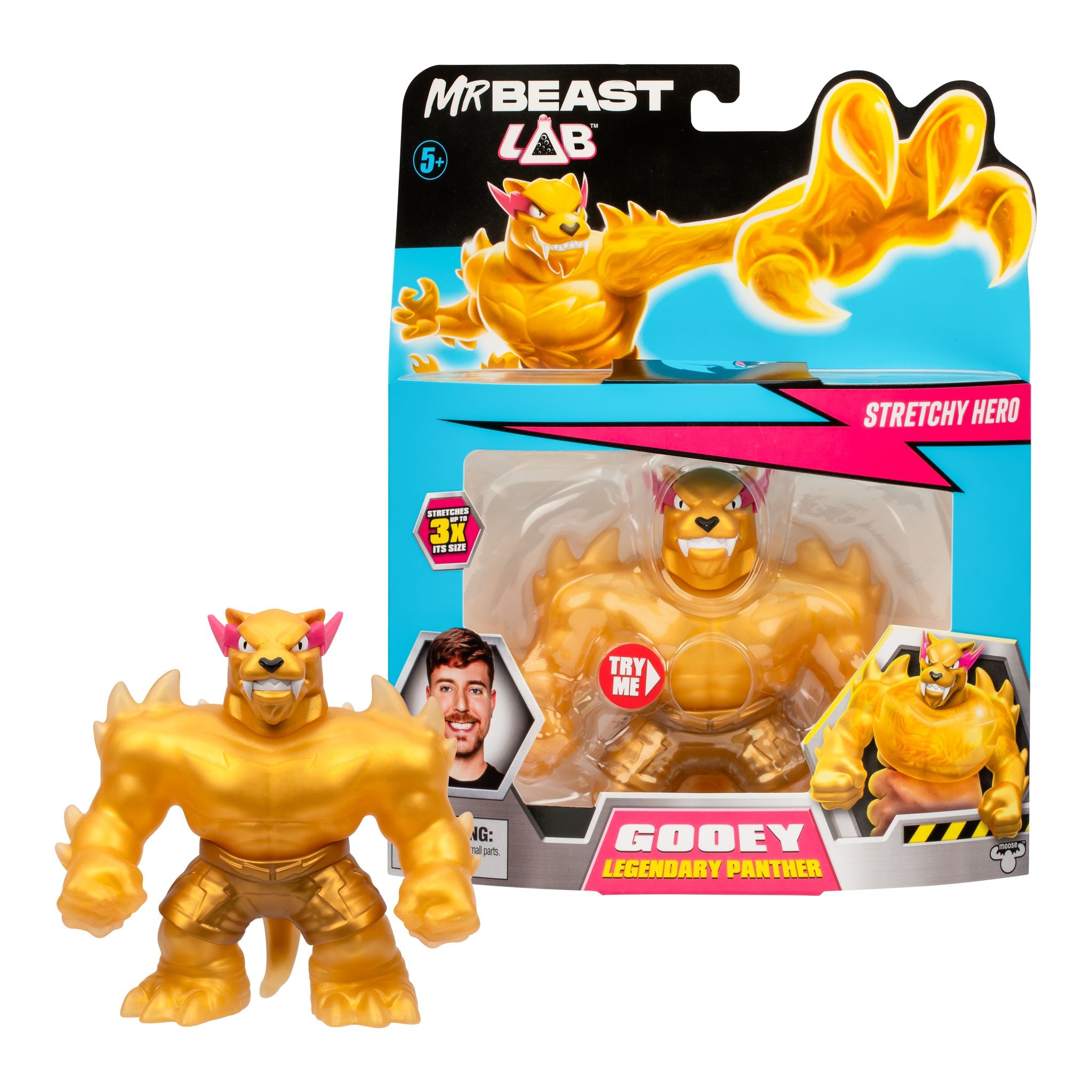 Hot! MrBeast Lab Stretchy Panther Heroes