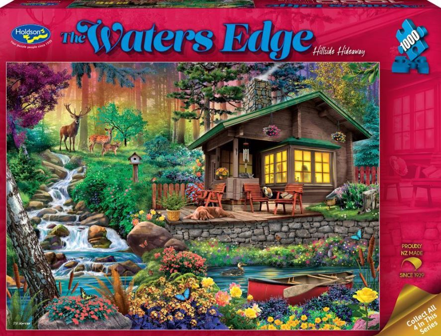 Special Offer: 1000 Piece Jigsaw Puzzle - Hillside Hideaway from The Water's Edge Collection