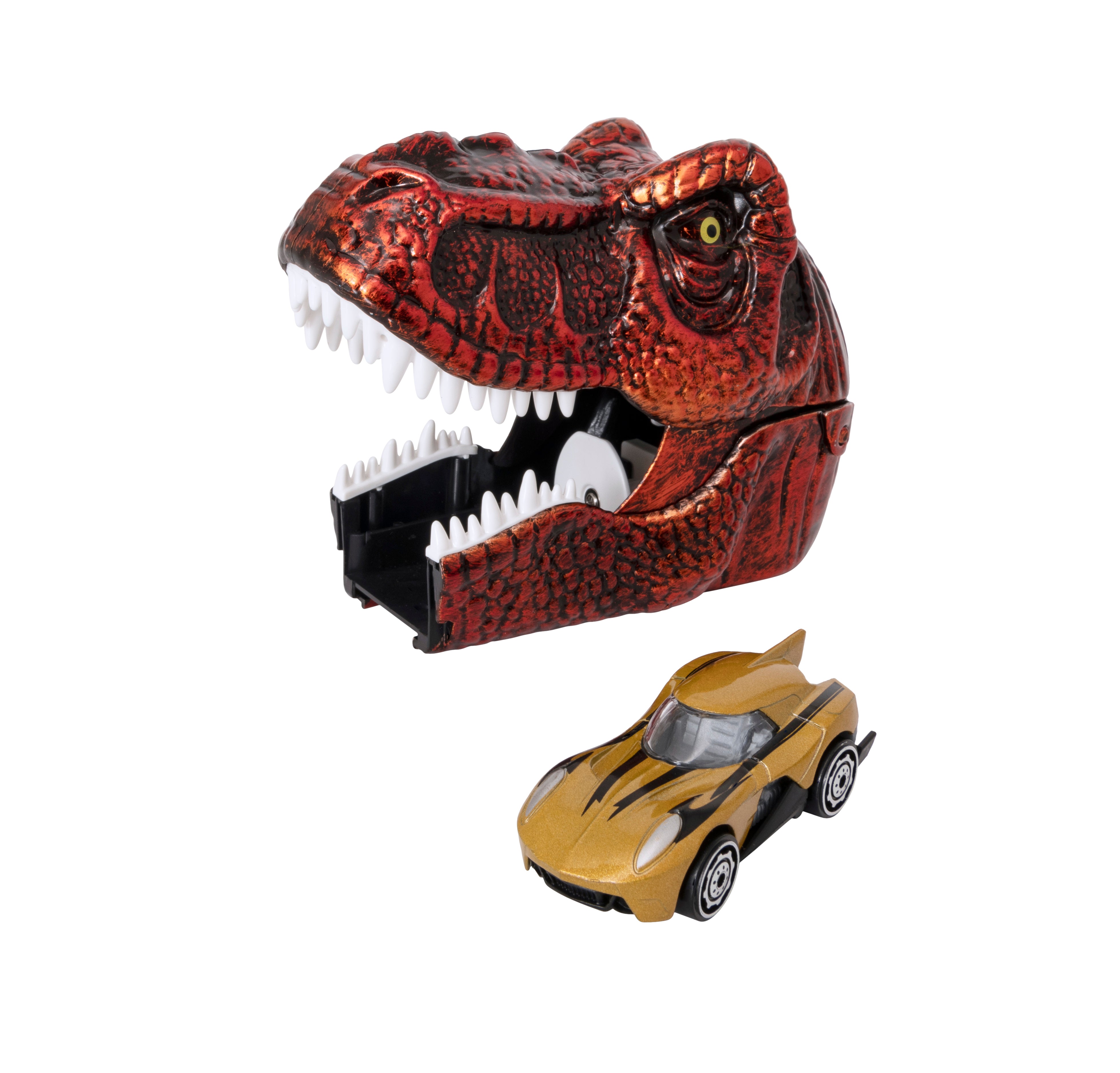 Hot Sale! Teamsterz Dinosaur Car Launcher with Assorted Die - cast Vehicles