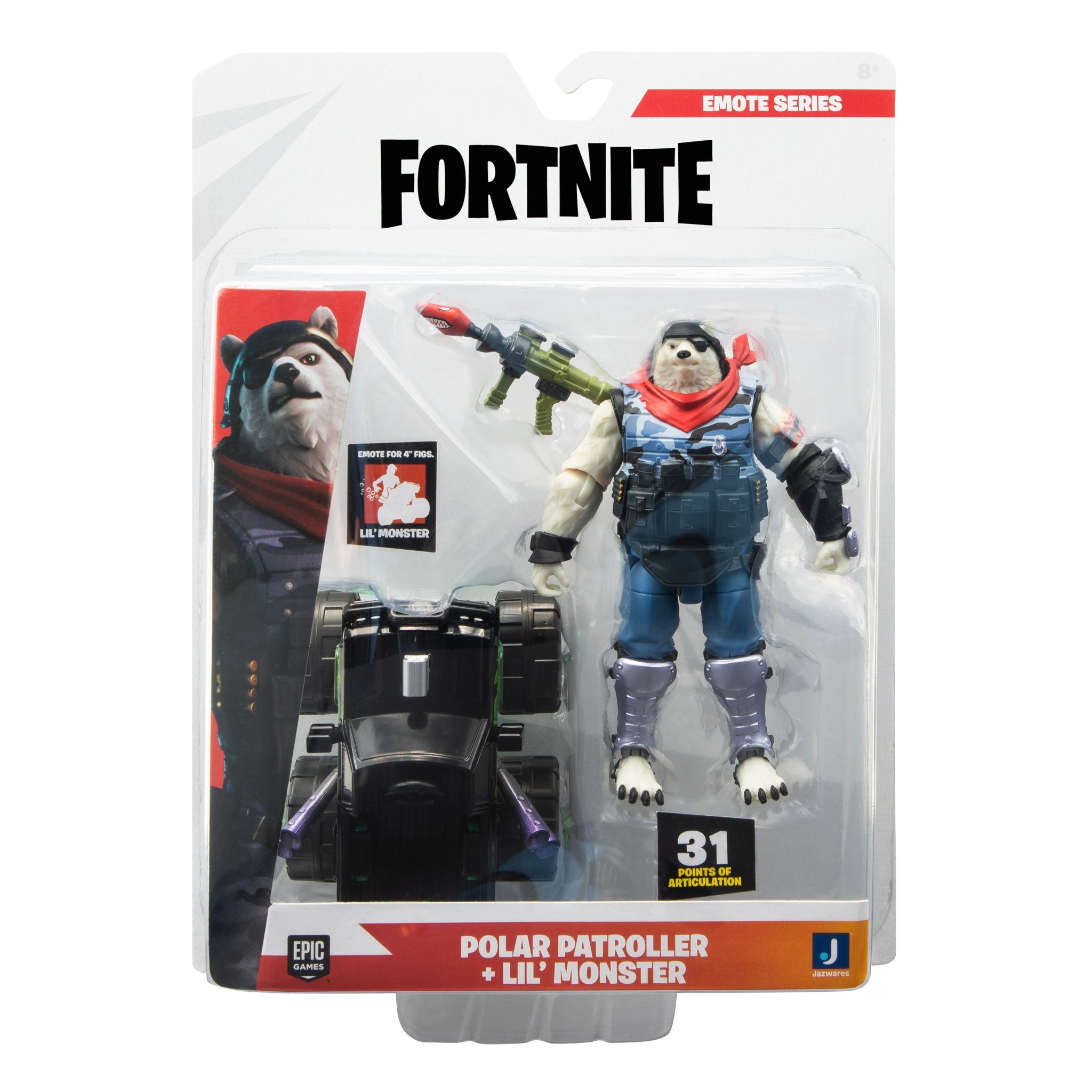 Hot Deal! Fortnite Emote Action Figure Pack with Polar Patroller and Lil Monster