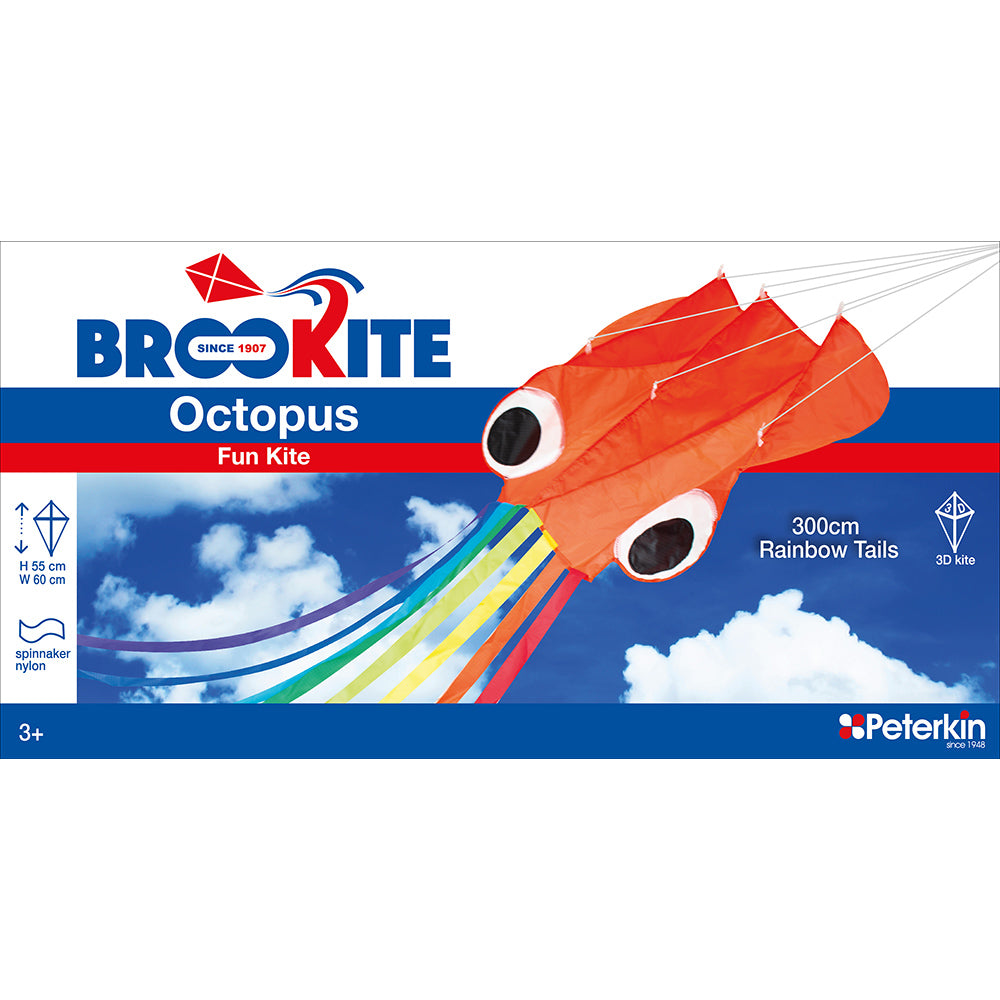 Get Your Hands on This Stunning Hand - stitched Brookite Octopus Single Line Kite Now!