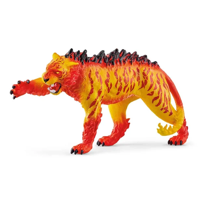 Schleich Eldrador's Fiery Lava Tiger Figurine for Kids Aged 7+