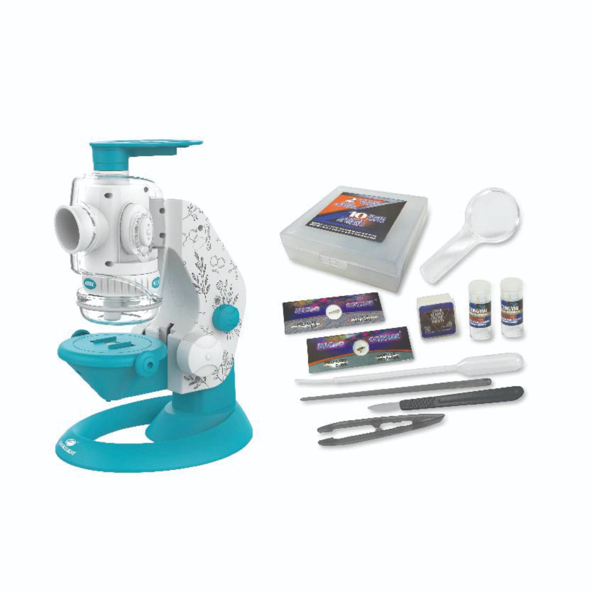 Smart 3 - Way Projector Microscope with 100/200/450X Magnification by Micro - Science