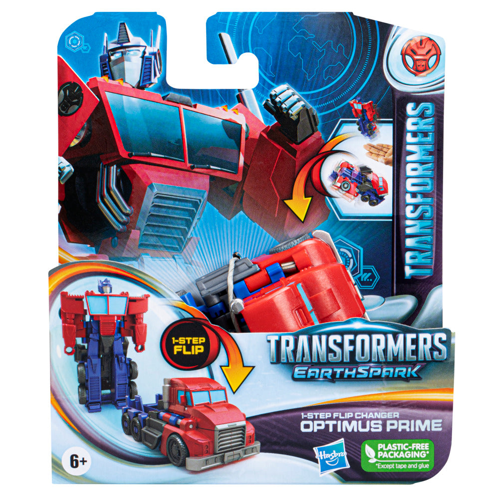 Hot Deal! Transformers Earthspark 1-Step Flip Changer Optimus Prime