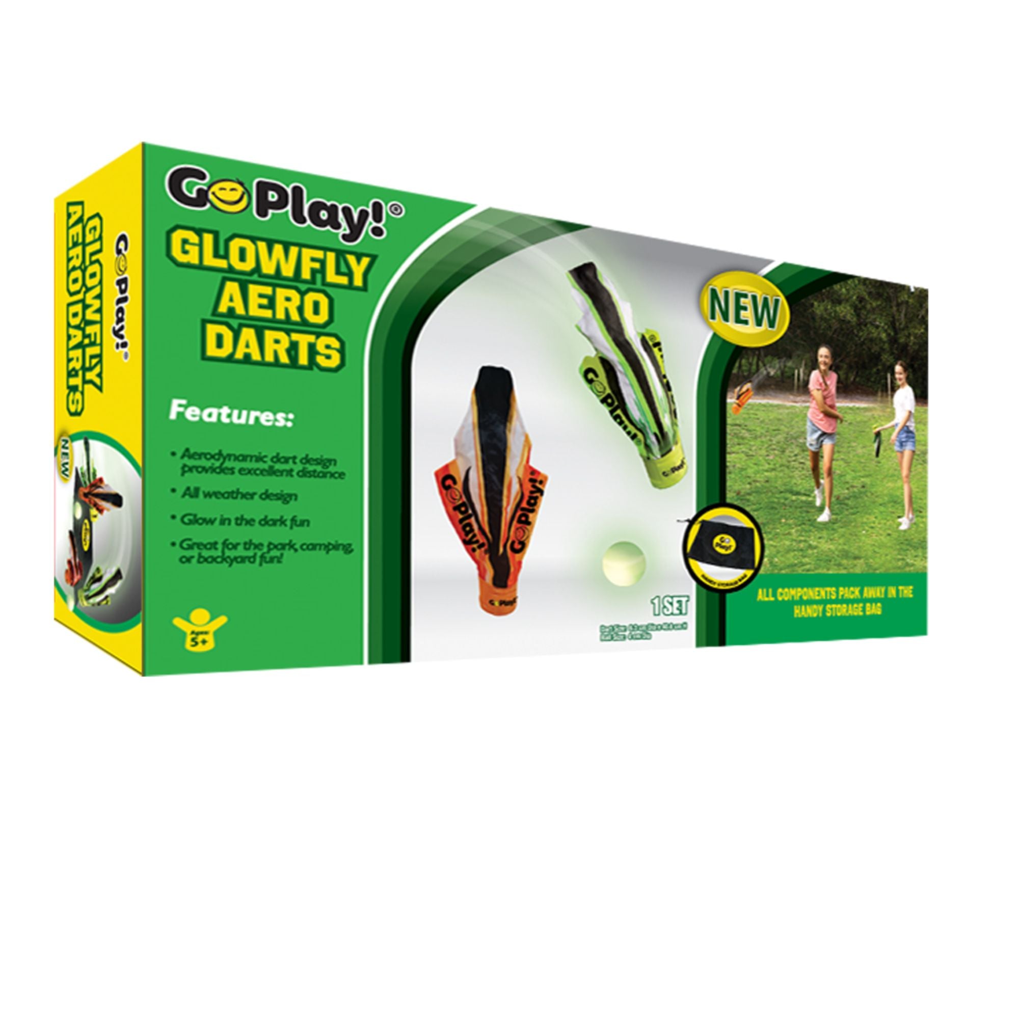 Hot Sale! Go Play Glowfly Aerodynamic Darts - An Exciting Outdoor Game for All Ages