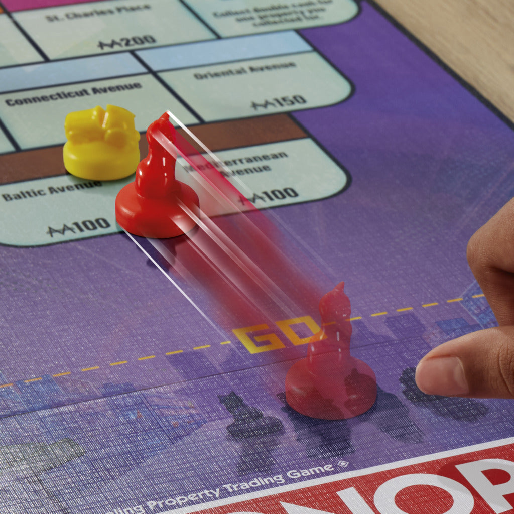 Hot Deal! Monopoly Knockout - An Up - and - Active Family Party Shuffleboard - Style Board Game