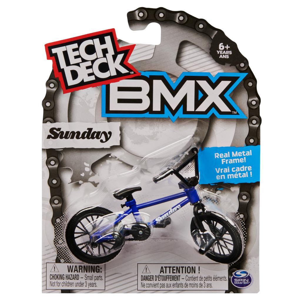 Tech Deck Sunday Blue Single BMX Miniature Bike - Ideal for Kids and Collectors!