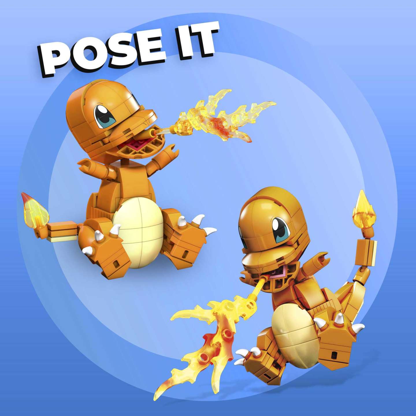 MEGA Construx Build & Display Fire - Breathing Pokemon Charmander Set