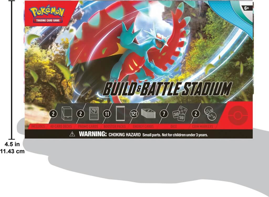 Hot Deal! Pokémon TCG Scarlet & Violet 4 Paradox Rift Build and Battle Stadium Set