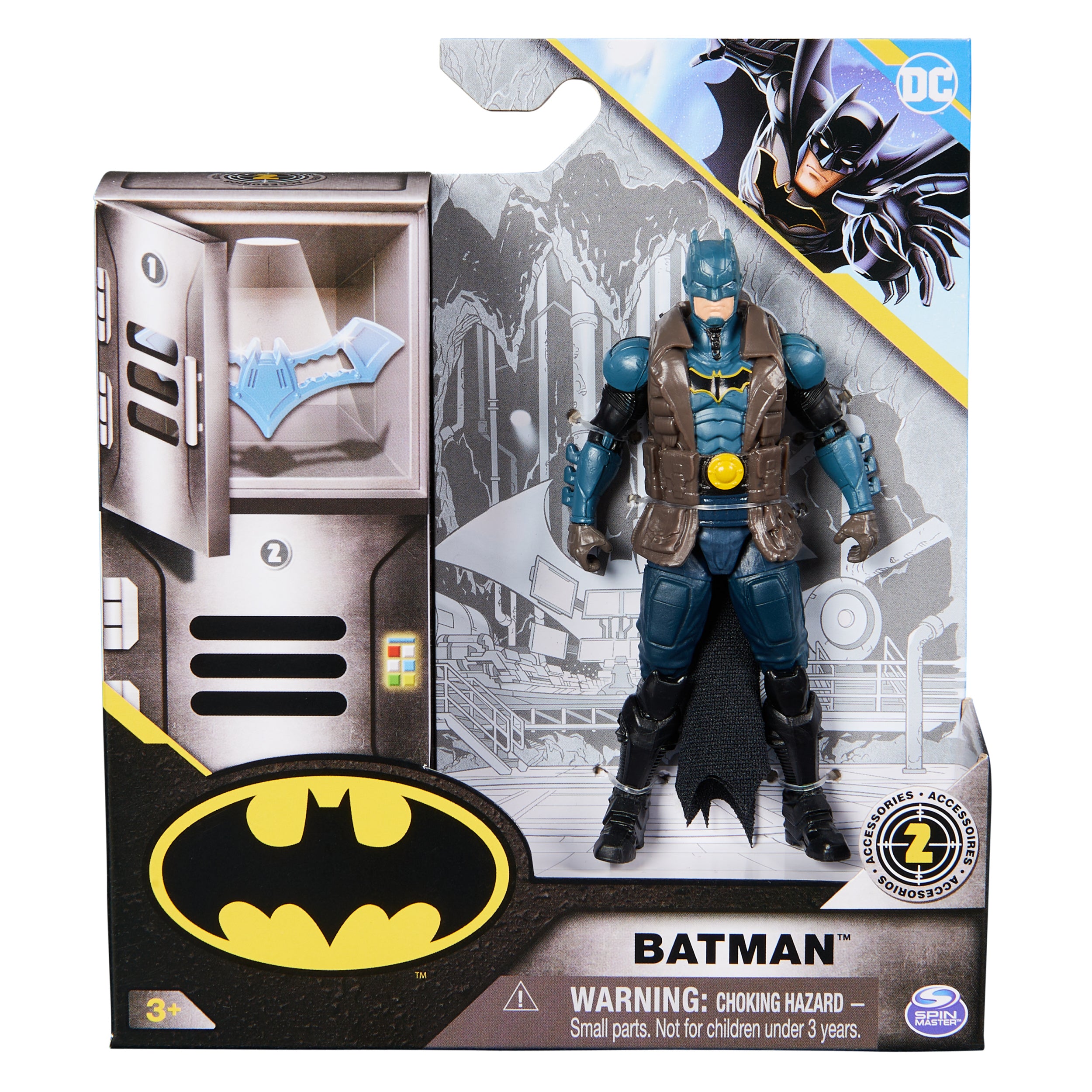 DC Comics 4-Inch Highly Detailed S11 V1 Batman Action Figure