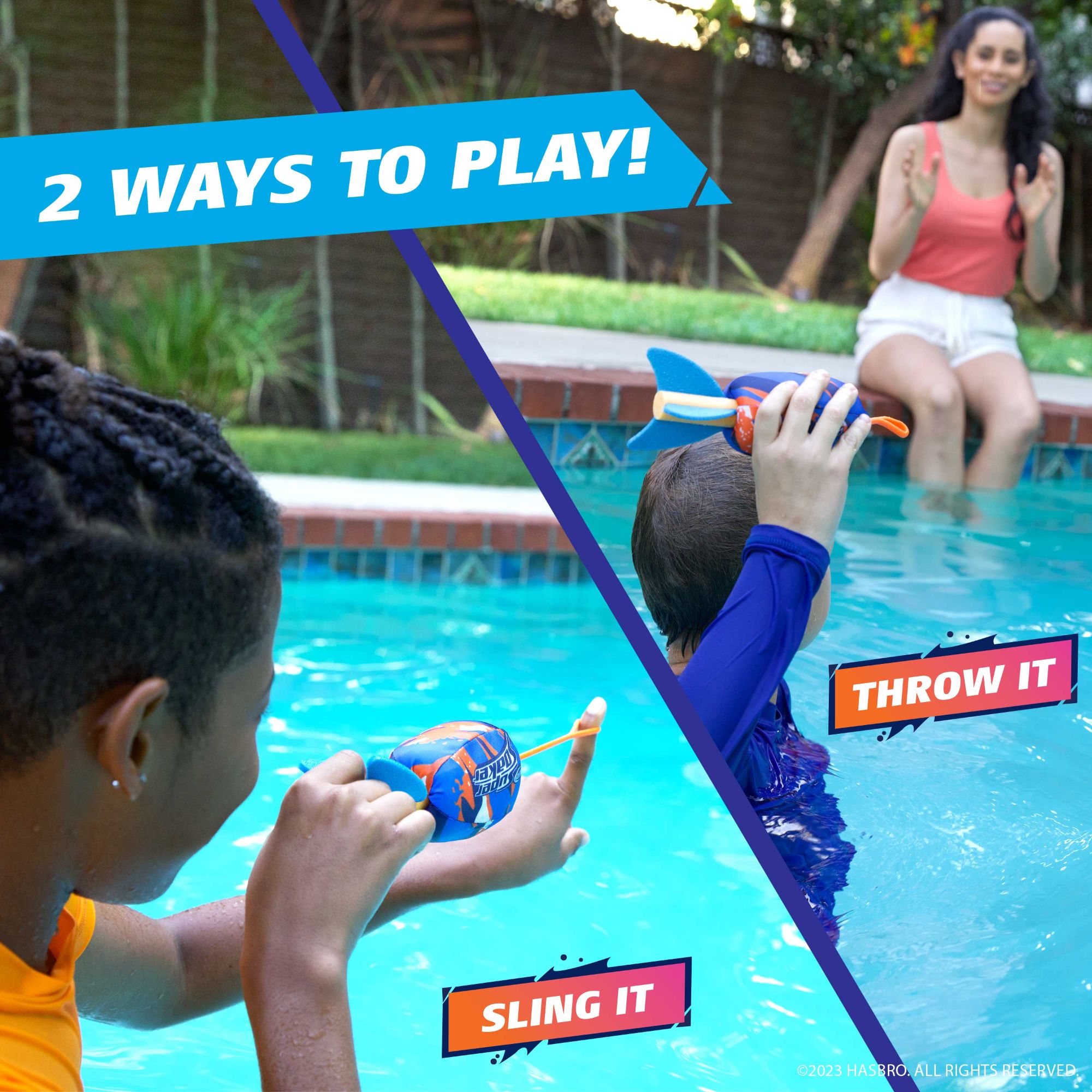 Hot Sale! NERF Super Soaker Storm Slinger - 2 Ways to Play