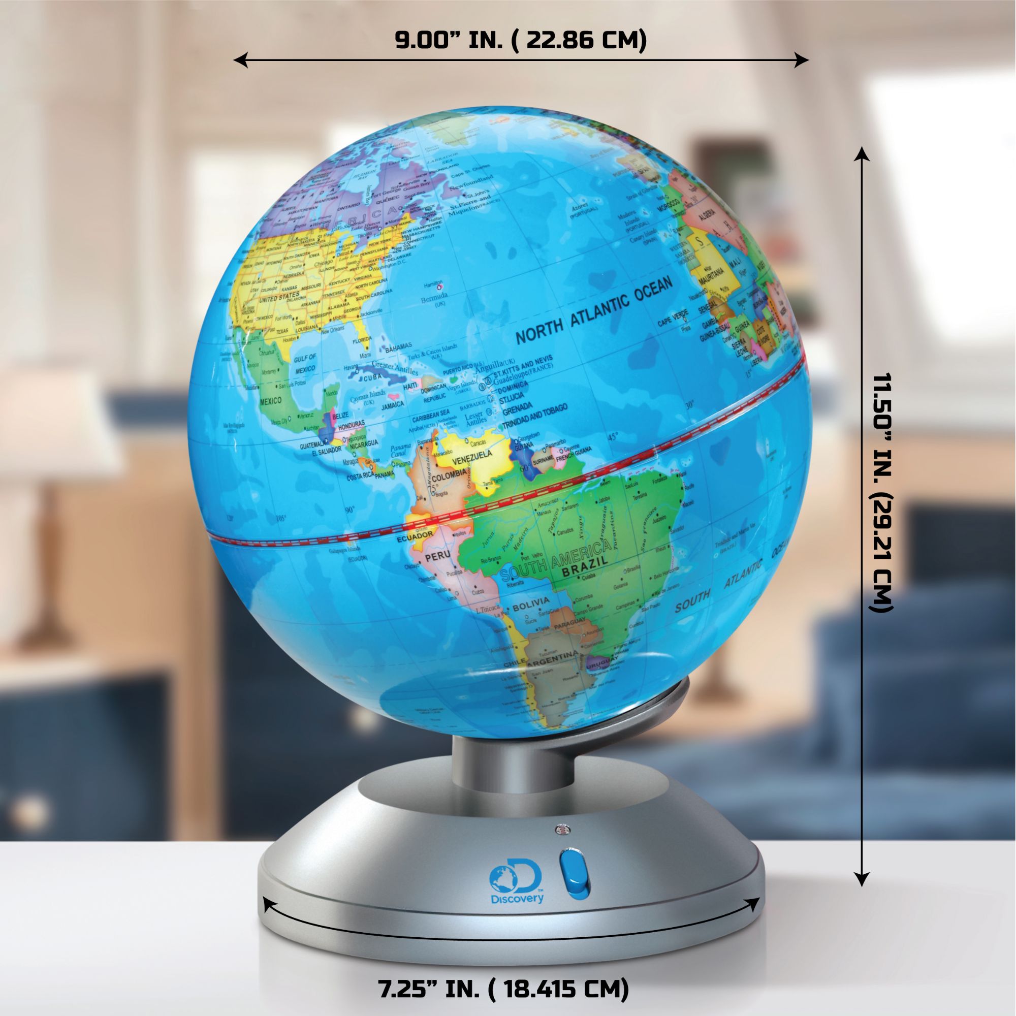 Amazing Discovery Mindblown 2-In-1 Globe Light - Ideal Educational Toy for Kids Aged 8+