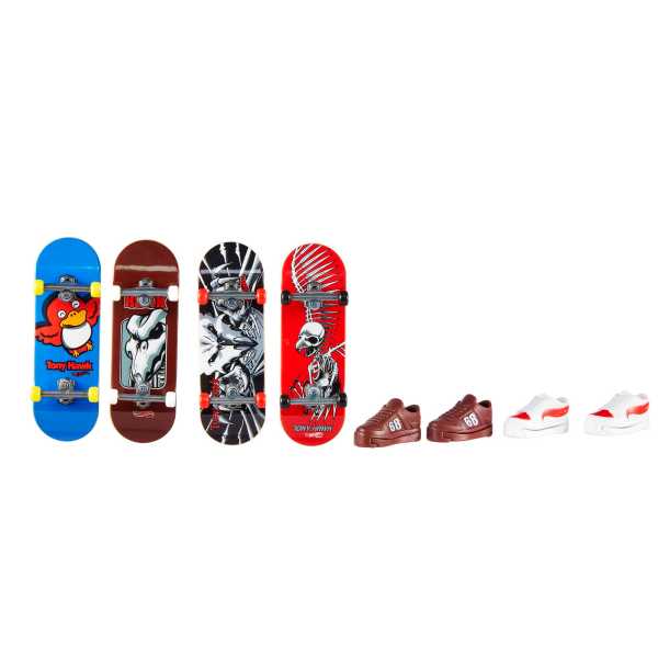 Hot Wheels Skate Tricked - Out Multipack: Fingerboards and Interchangeable Skate Shoes