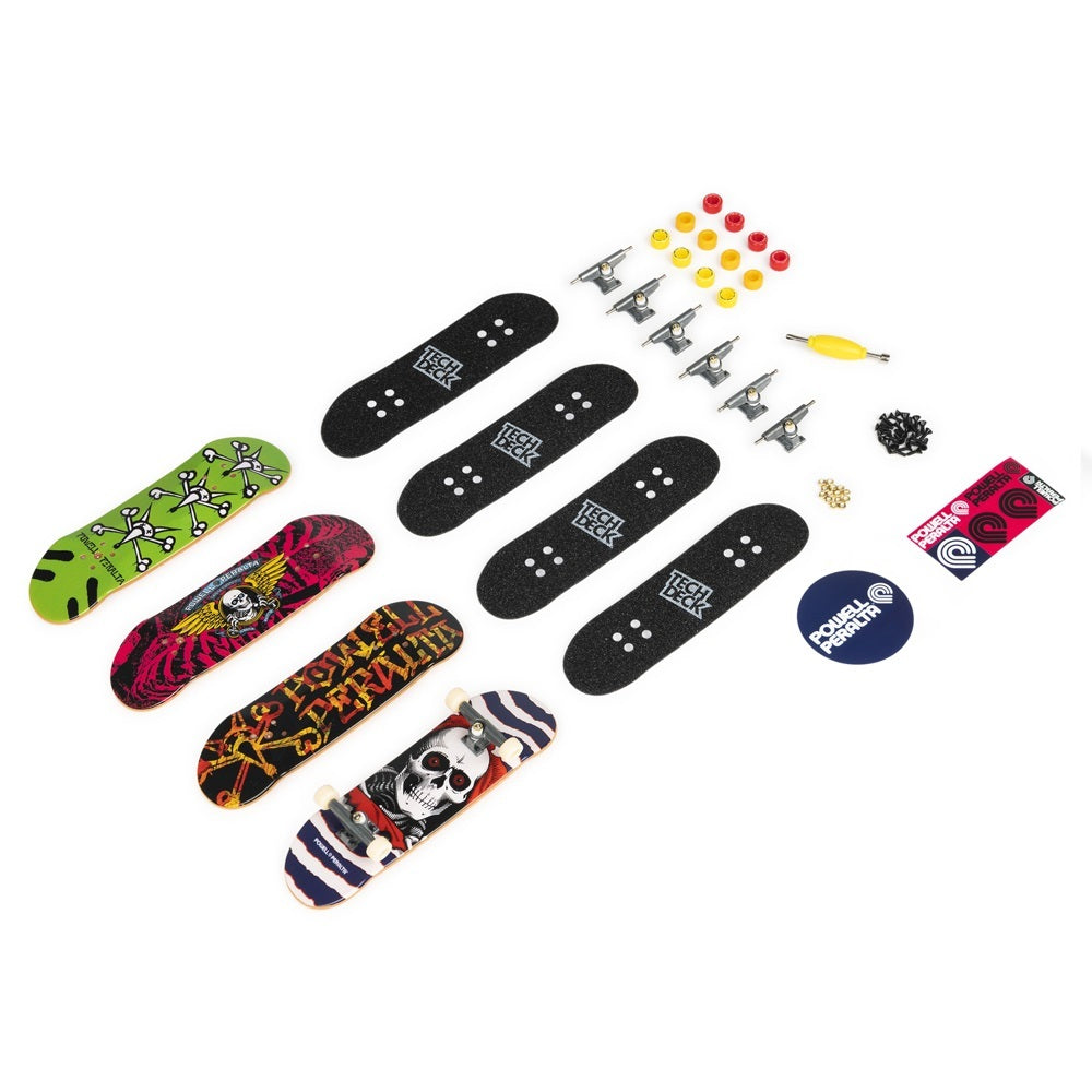 Tech Deck Ultra DLX Fingerboard Set: 4-Pack with Powell Peralta Graphics - Great Deal!