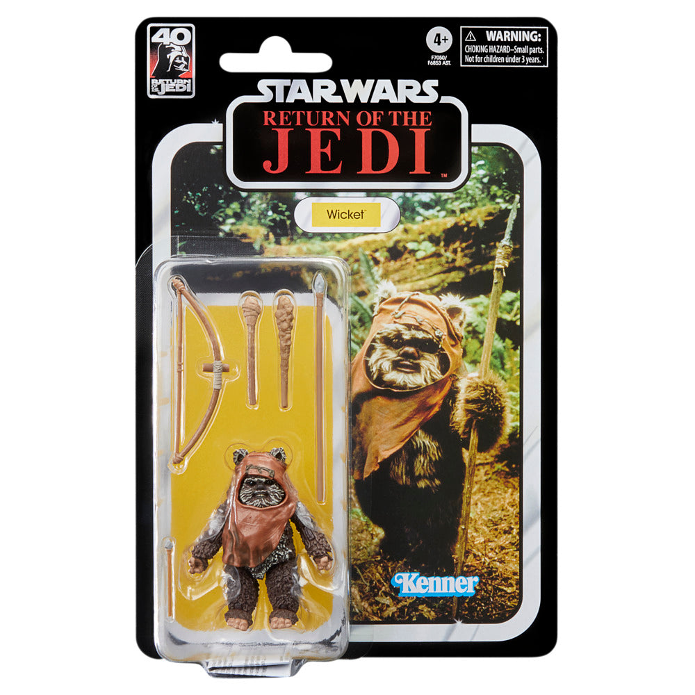 Star Wars The Black Series 6-Inch Wicket Figure - 40th Anniversary Commemoration