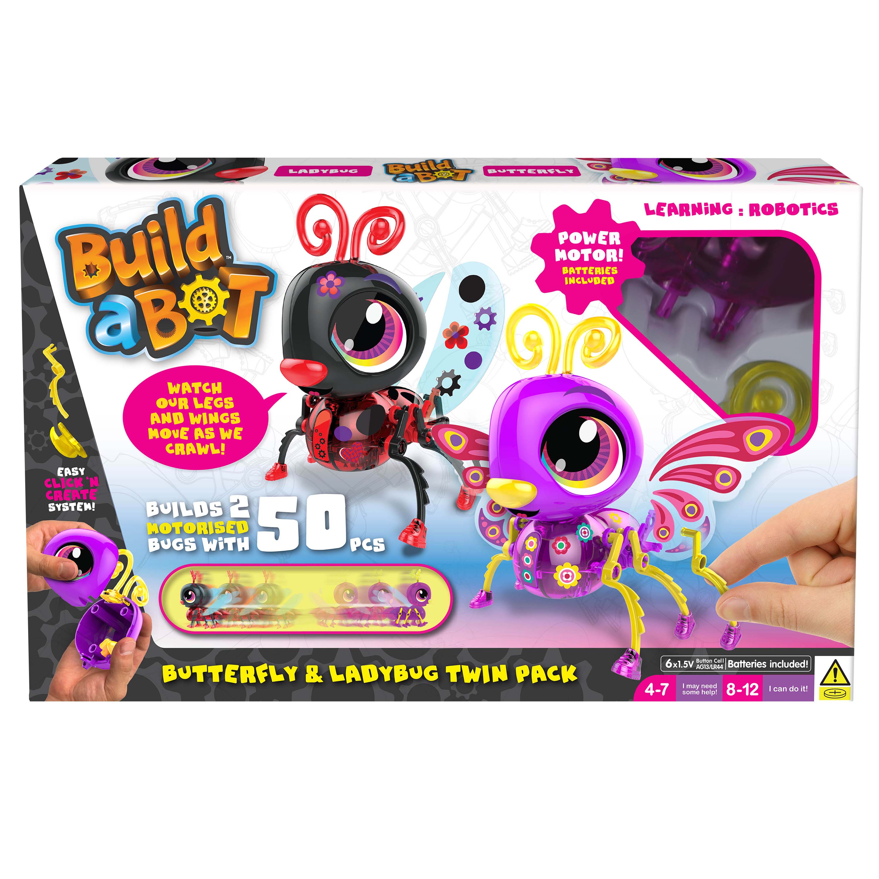 Colorific Build A Bot: Butterfly & Ladybug Twin Pack - Exclusive Offer