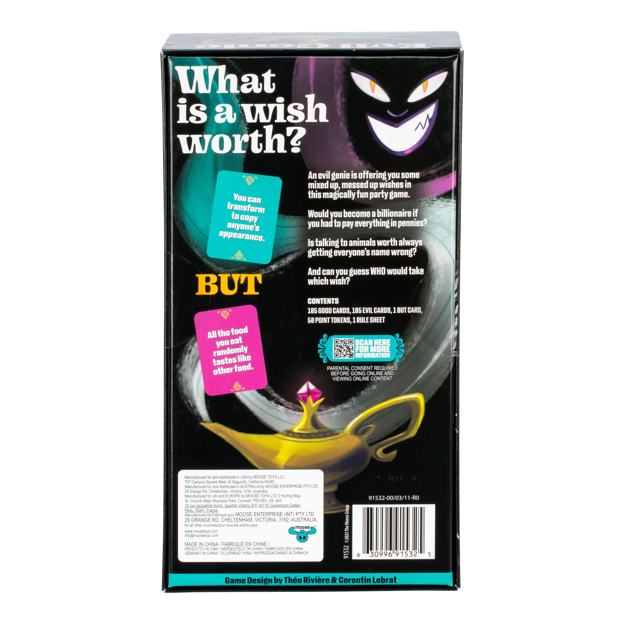 Magical and Mischievous Evil Genie Party Card Game for 2 - 8 Players