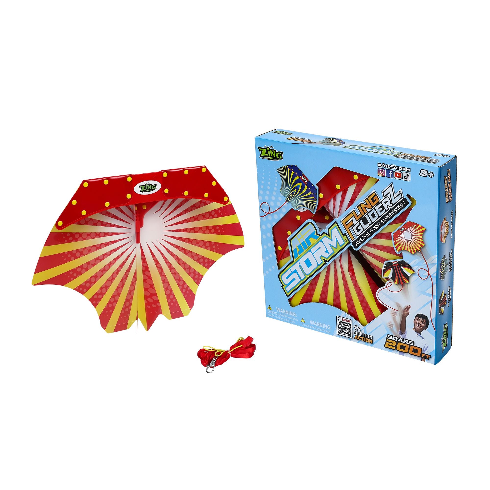 Zing Air Storm Assorted Styles Soft Foam Fling Glider Toys