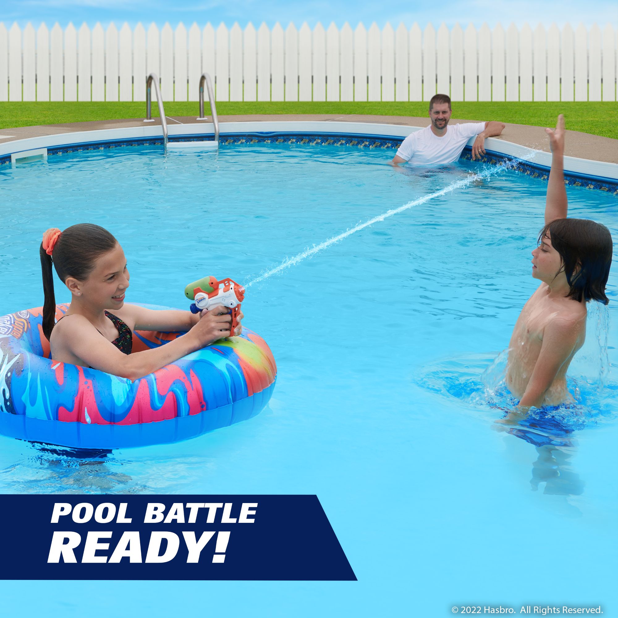 NERF Super Soaker StormForce Inflatable Ride - On Water Battle Racer