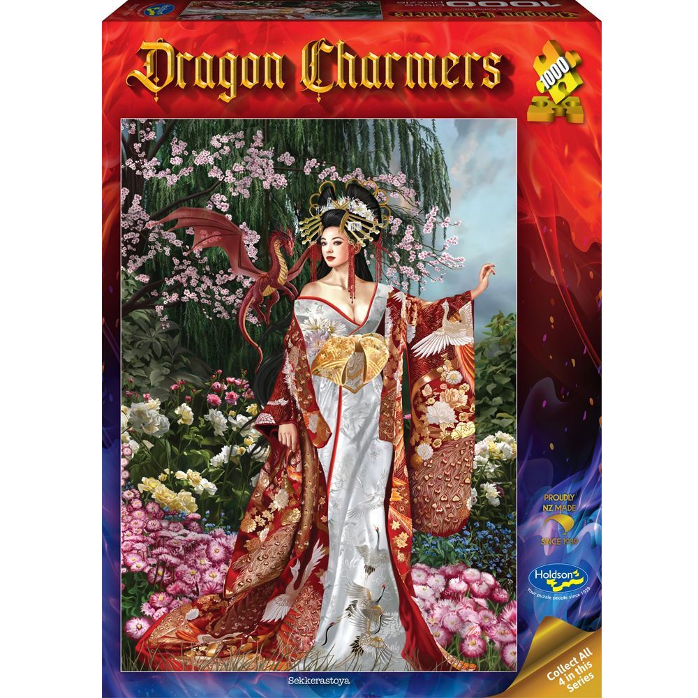 Dragon Charmers 1000 Piece Jigsaw Puzzle Sekkerastoya (Red)