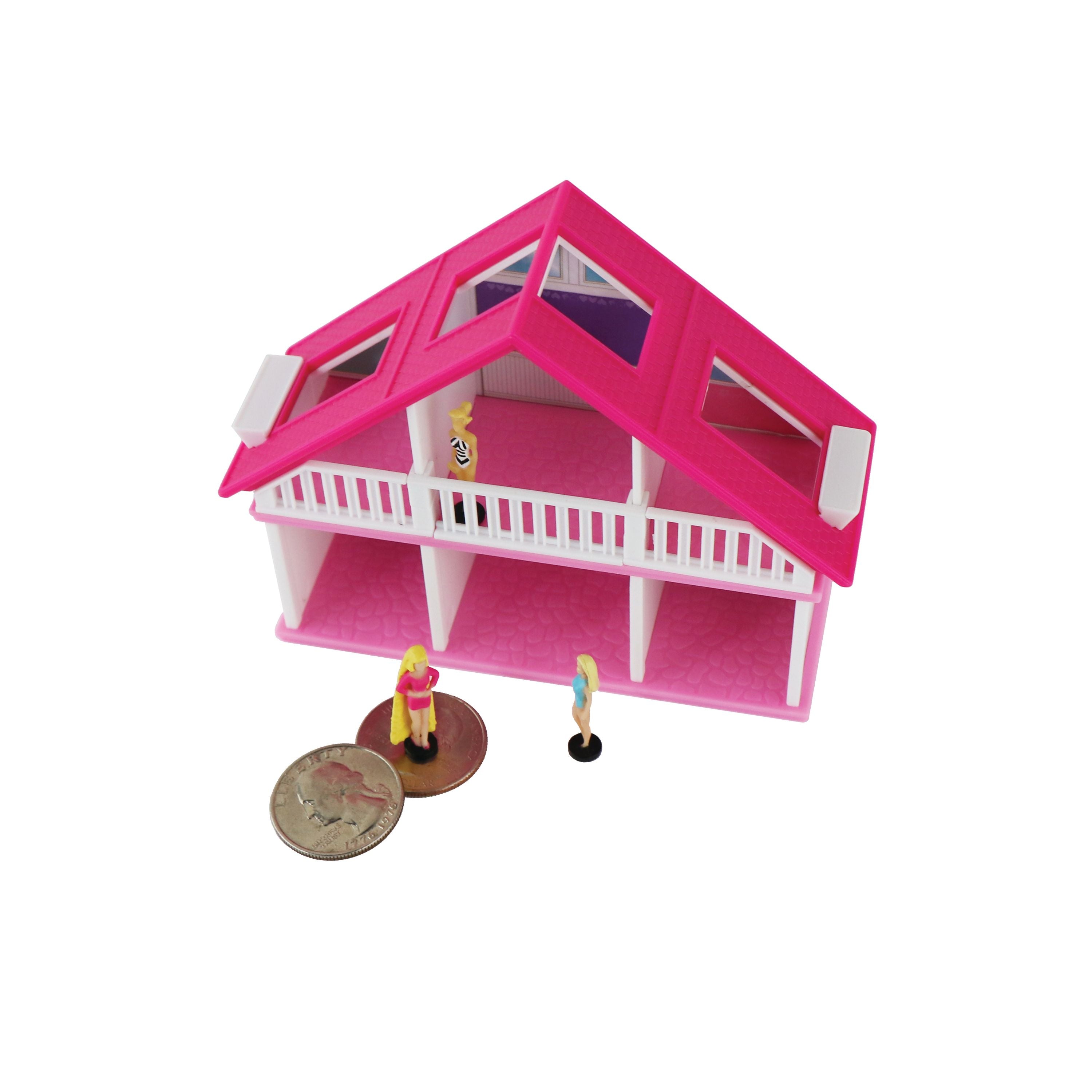 Limited - Time Offer! Miniature 1978 A - Frame Barbie Dream House with Doll