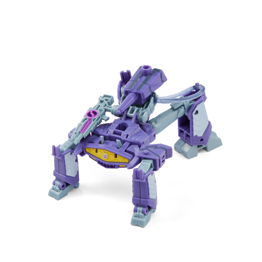 Deluxe Class Transformers Earthspark - Shockwave Toy with Build-a-Figure Piece