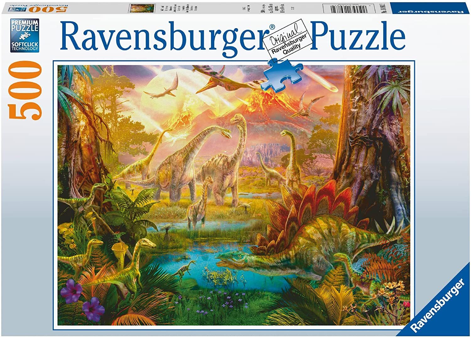 Hot Deal! Ravensburger 500 - Piece Puzzle: Land of the Dinosaurs