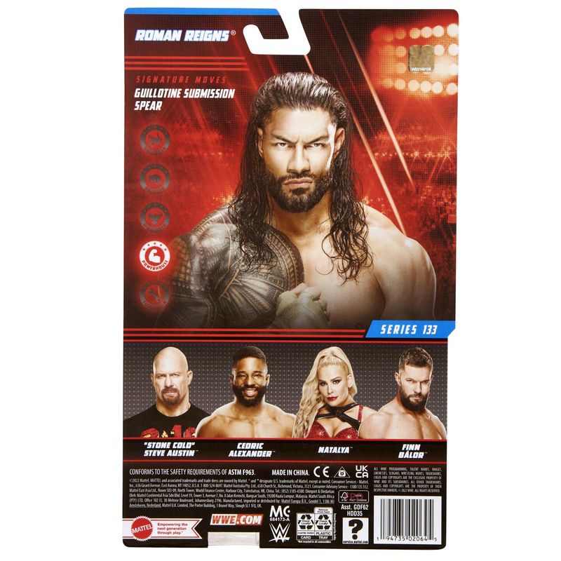 WWE 133rd Basic Action Figure Series - Life - like Roman Reigns 6 - inch Toy