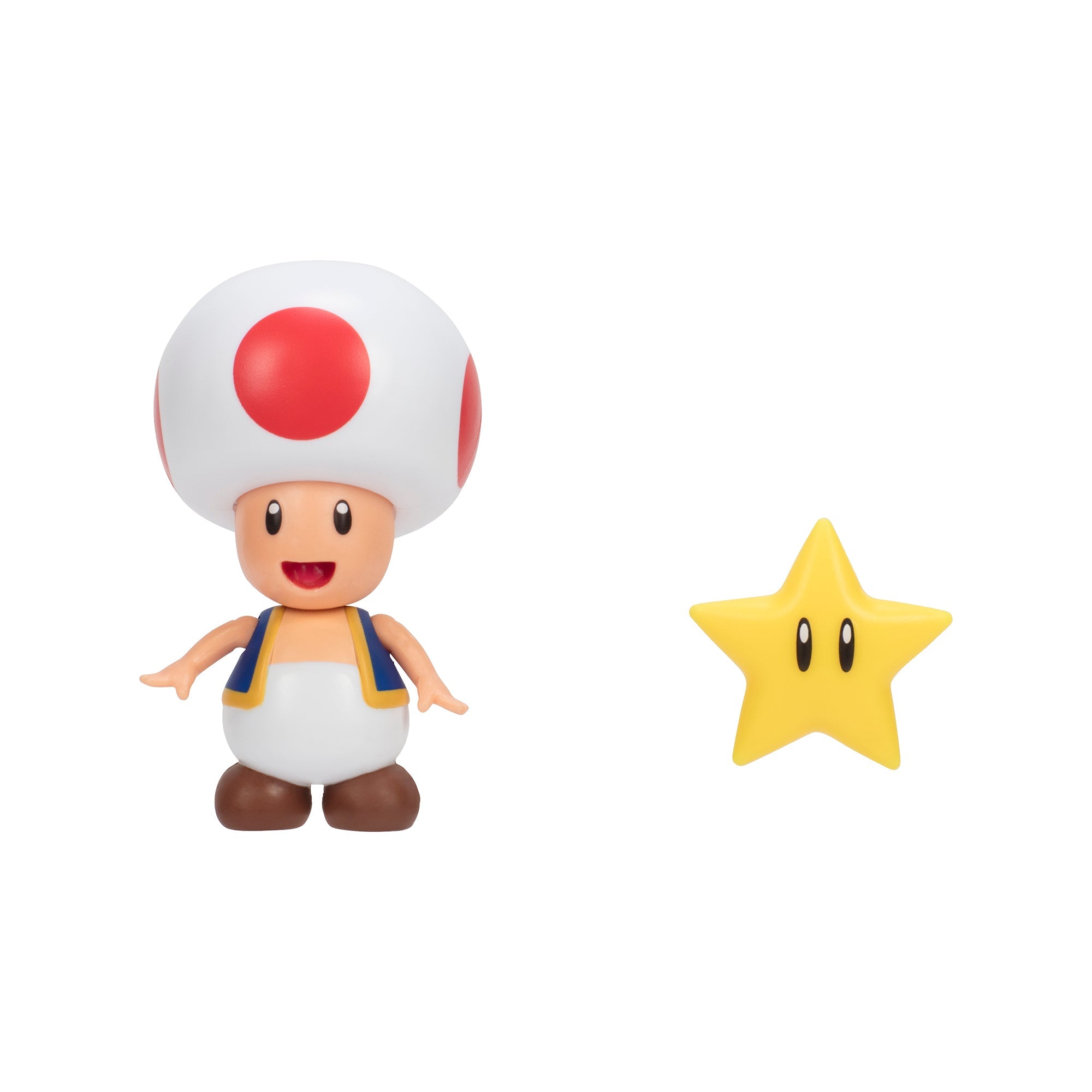 4 - Inch Poseable Super Mario Toad Figure