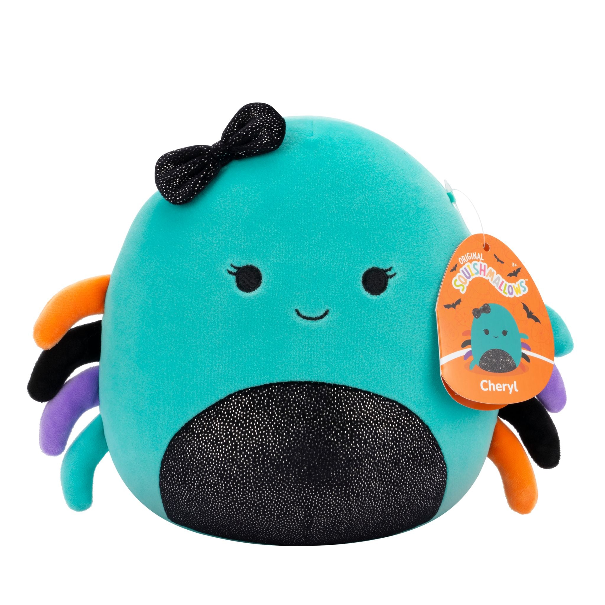 Halloween Special! 7.5-Inch Squishmallows Plush Cheryl Teal Spider