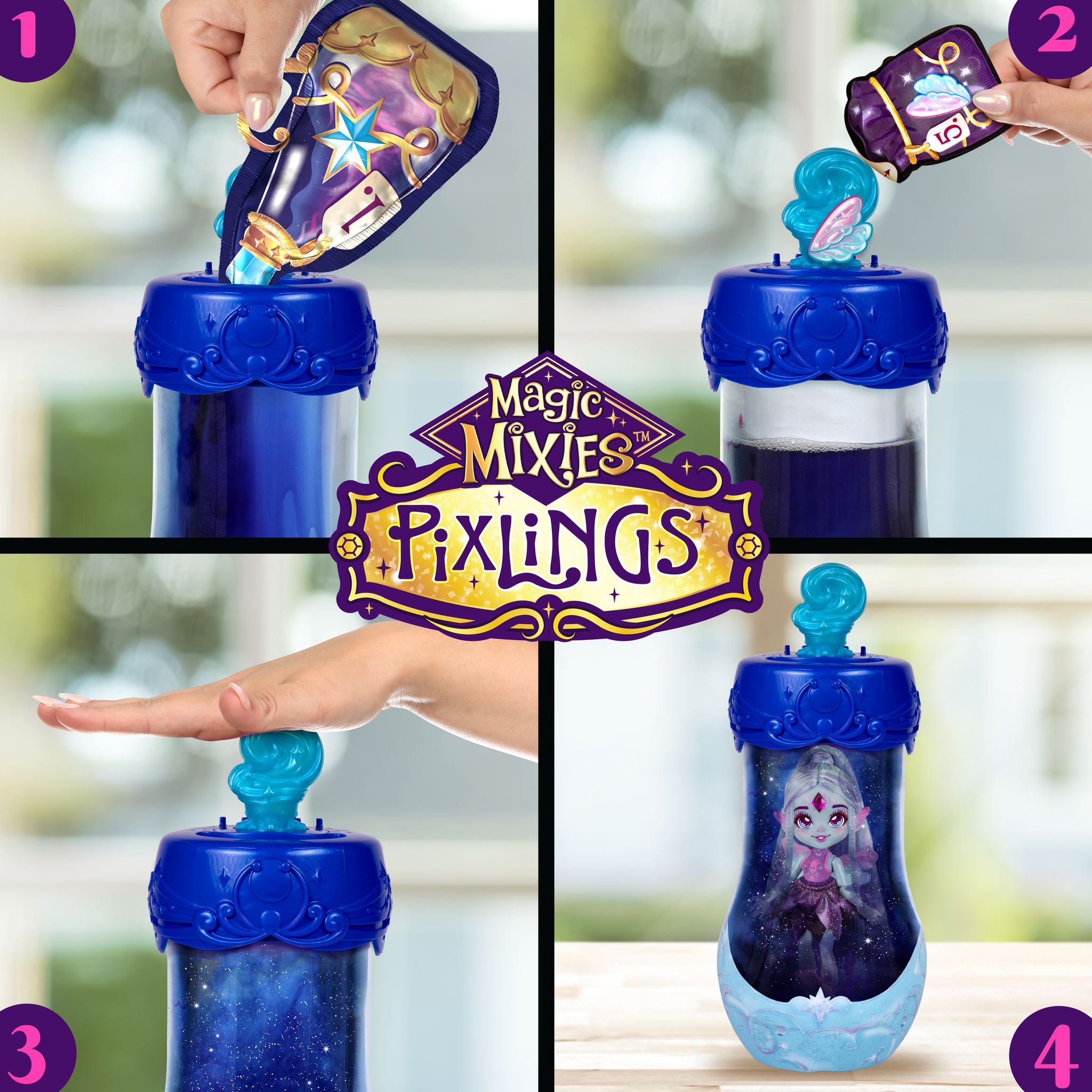 Hot! Magic Mixies Pixlings Deluxe Pack - Flyt The Dragonfly Pixling