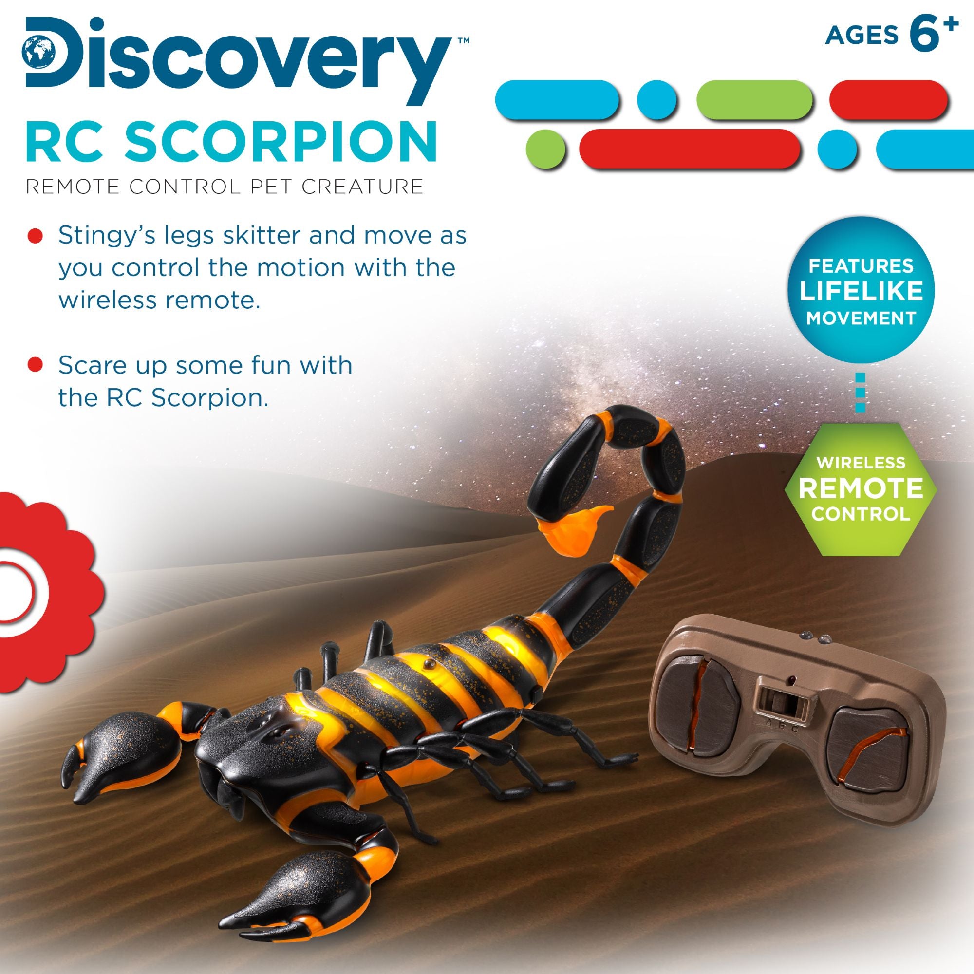 Discovery Kids Lifelike Glowing Remote - Control Scorpion Toy for Kids