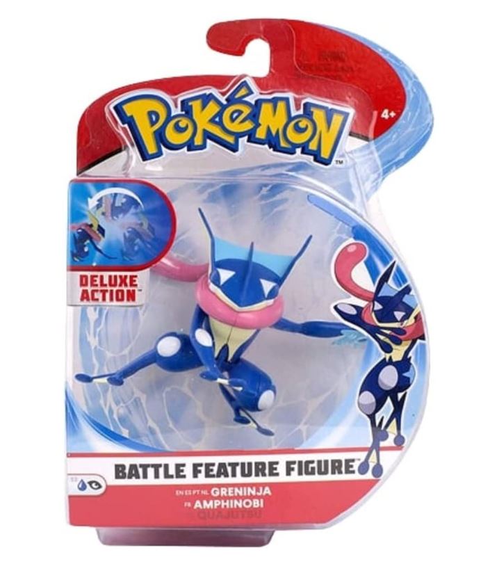 Hot Deal! 4.5-Inch Pokemon Battle Feature Figure - Authentic Greninja Action Figure