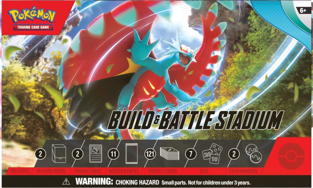 Hot Deal! Pokémon TCG Scarlet & Violet 4 Paradox Rift Build and Battle Stadium Set