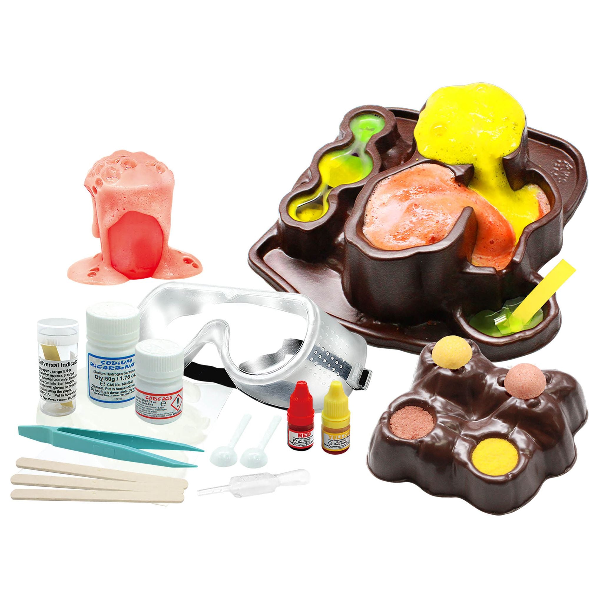 Australian Geographic Volcano Lava Lab - A Unique Double Crater Science Kit for Ages 8+