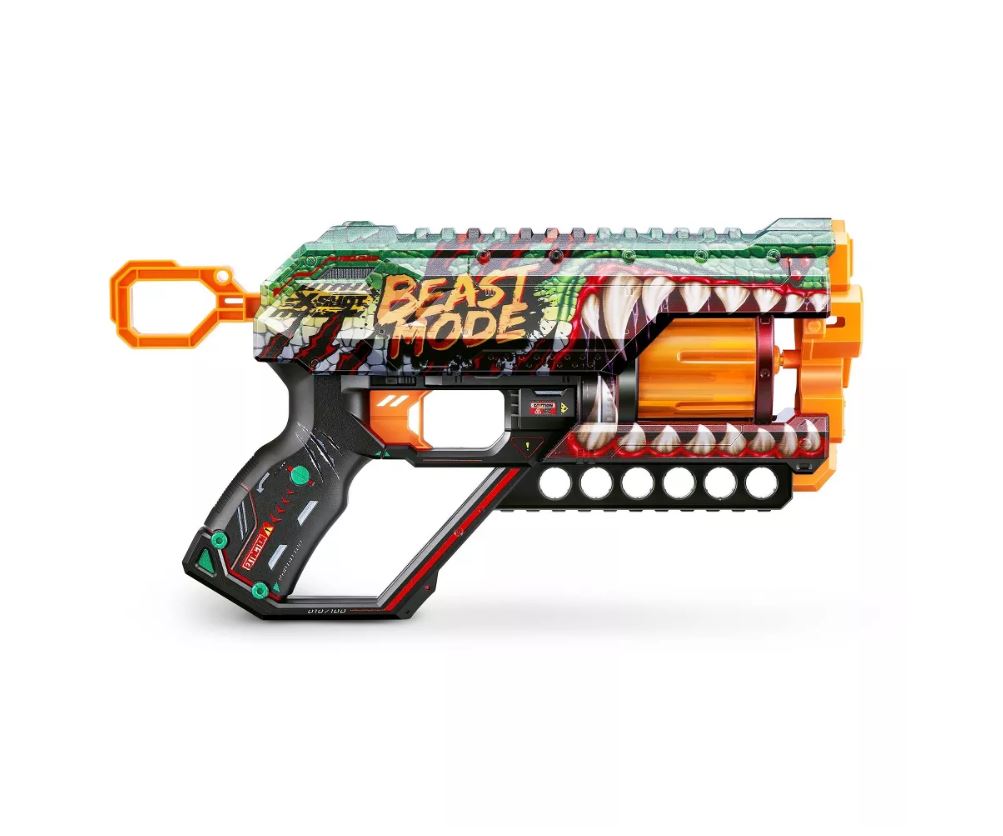 ZURU X Shot Skins Griefer Blaster - 6 Unique Skins, 90 - Foot Range Beast