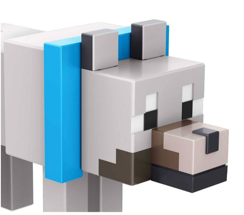 Hot! Minecraft 3.25 - inch Wolf Build - A - Portal Action Figure