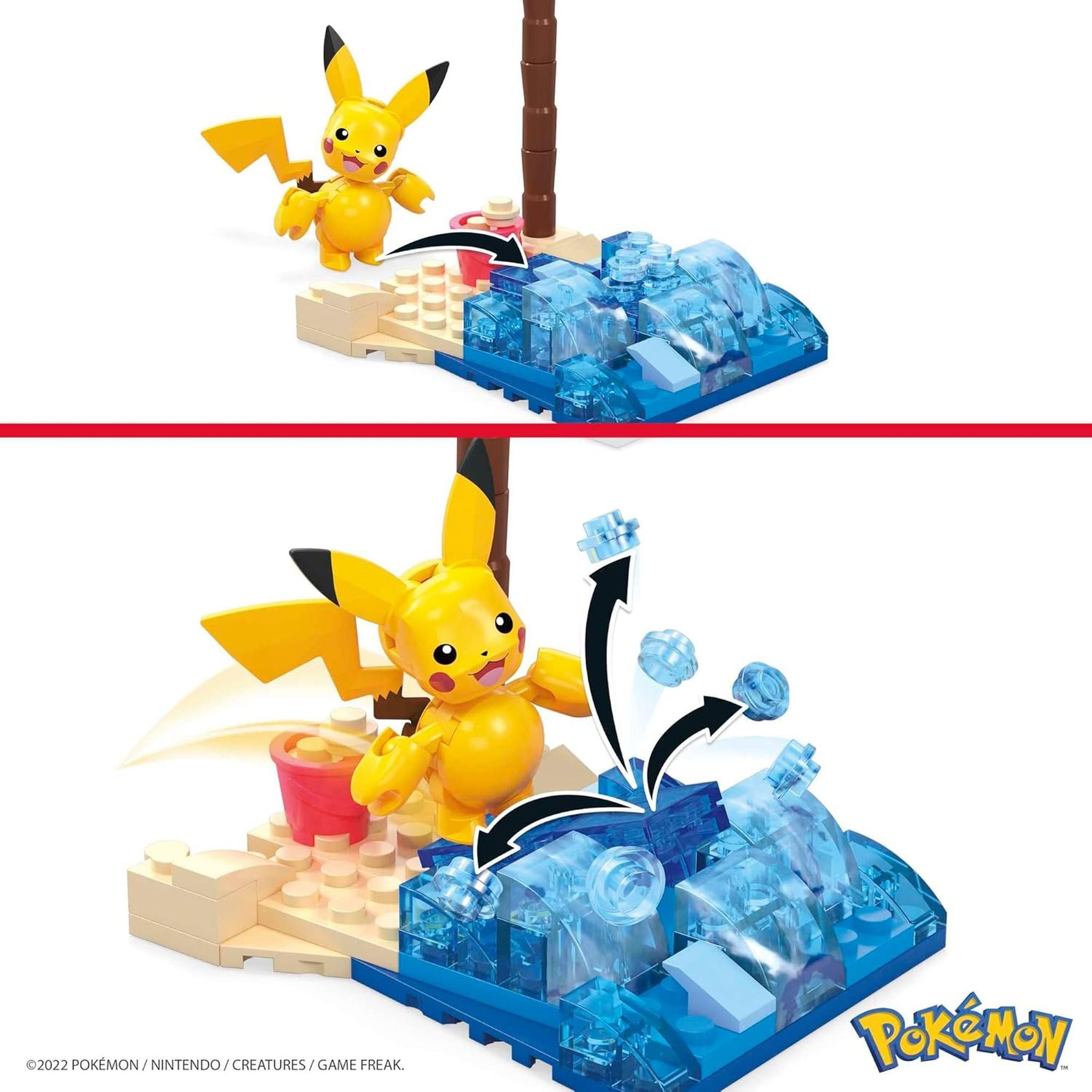 Hot Deal! MEGA Construx Pokémon Building Set - Pikachu's Beach Splash Adventure