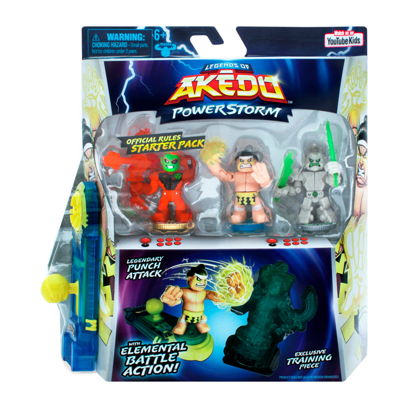 Akedo S4 Powerstorm Starter Pack - Exclusive for Elemental Battle Fun