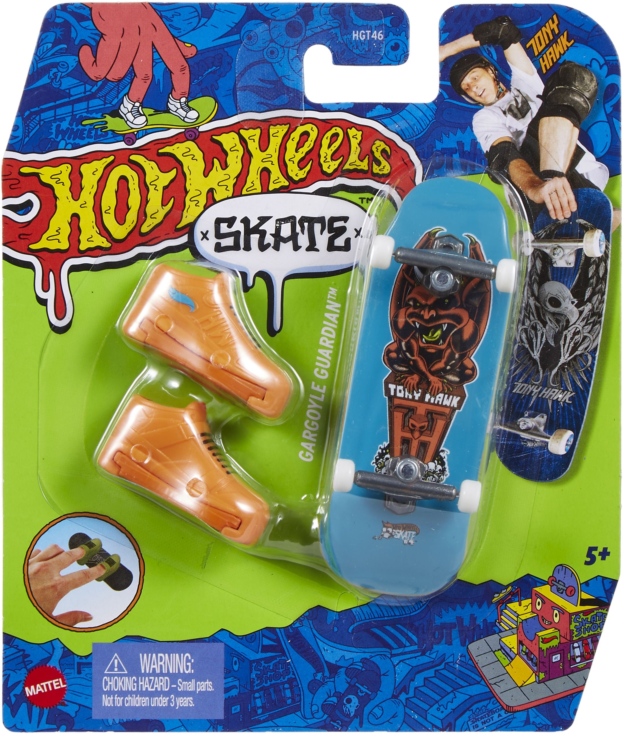 Hot Wheels Skate Tony Hawk Originals 1/8 Gargoyle Guardian Single Fingerboard Pack