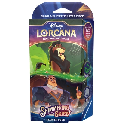 Disney Lorcana TCG S5 Shimmering Skies Starter Deck ¨C Emerald & Steel