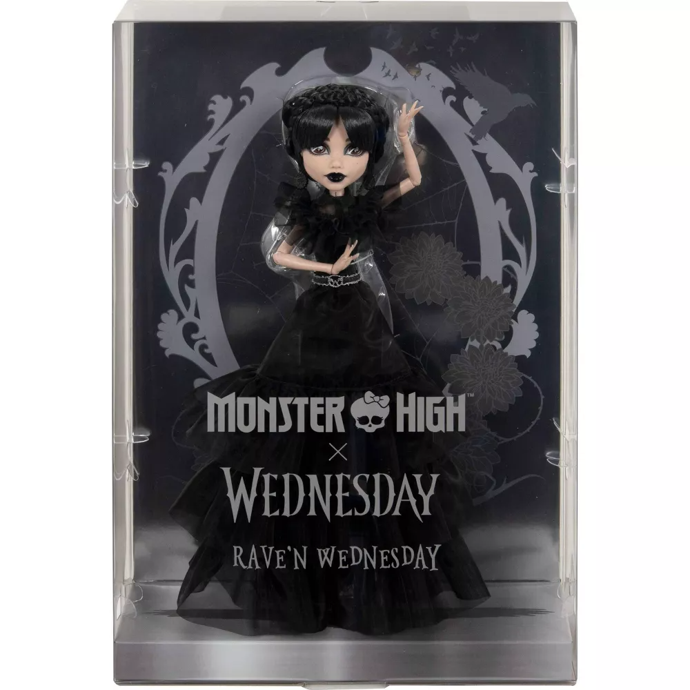Gorgeous Monster High Wednesday Rave'n Collectible Doll for Ages 3+