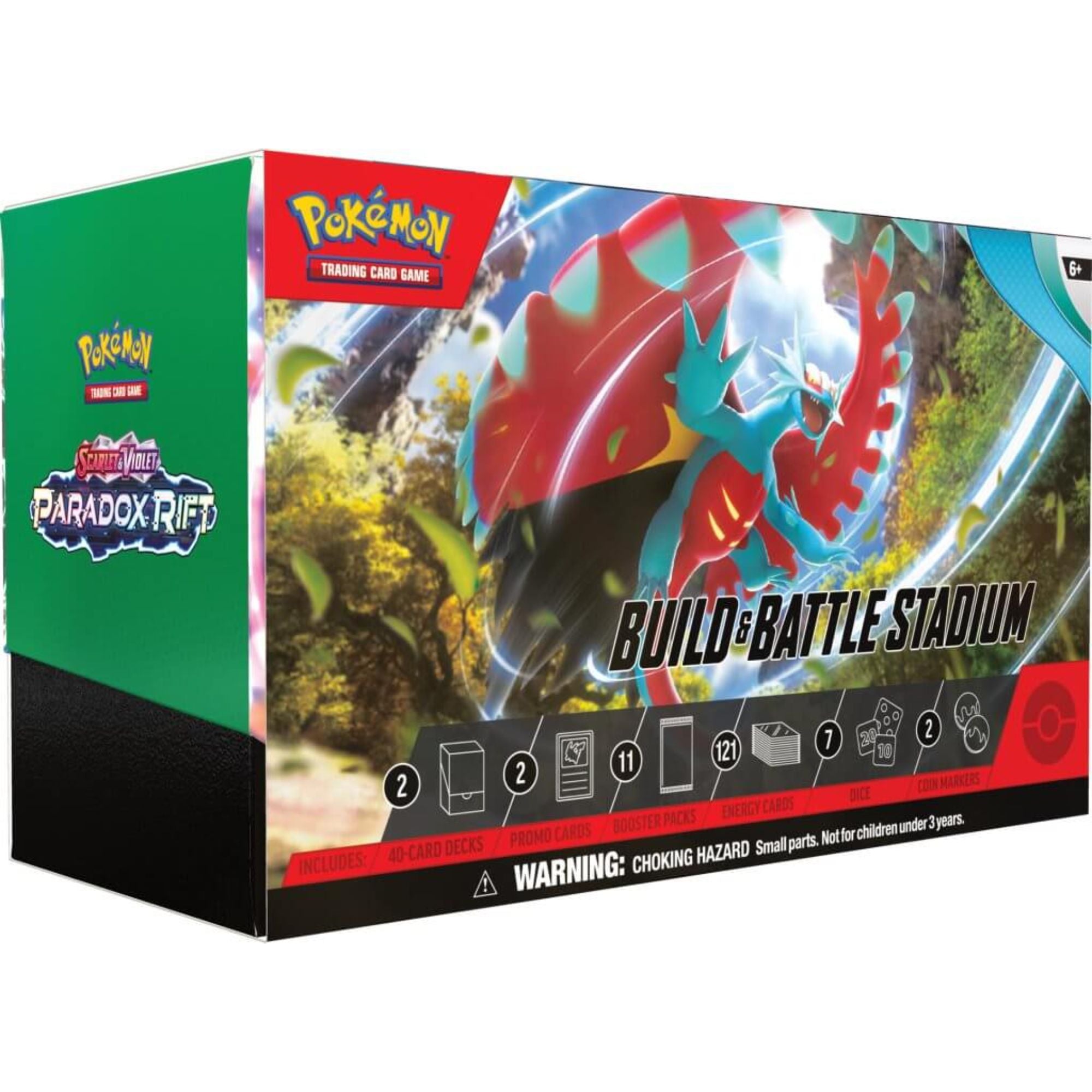Hot Deal! Pokémon TCG Scarlet & Violet 4 Paradox Rift Build and Battle Stadium Set