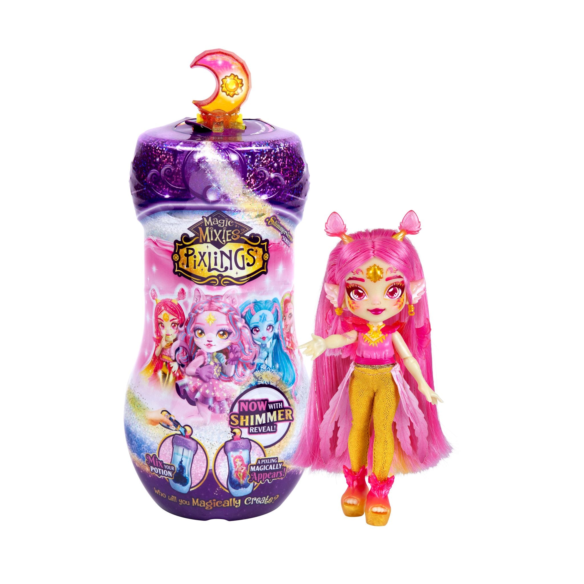 Hot Deal! Magic Mixies Pixlings Collectible Doll - Pheona The Phoenix Pixling