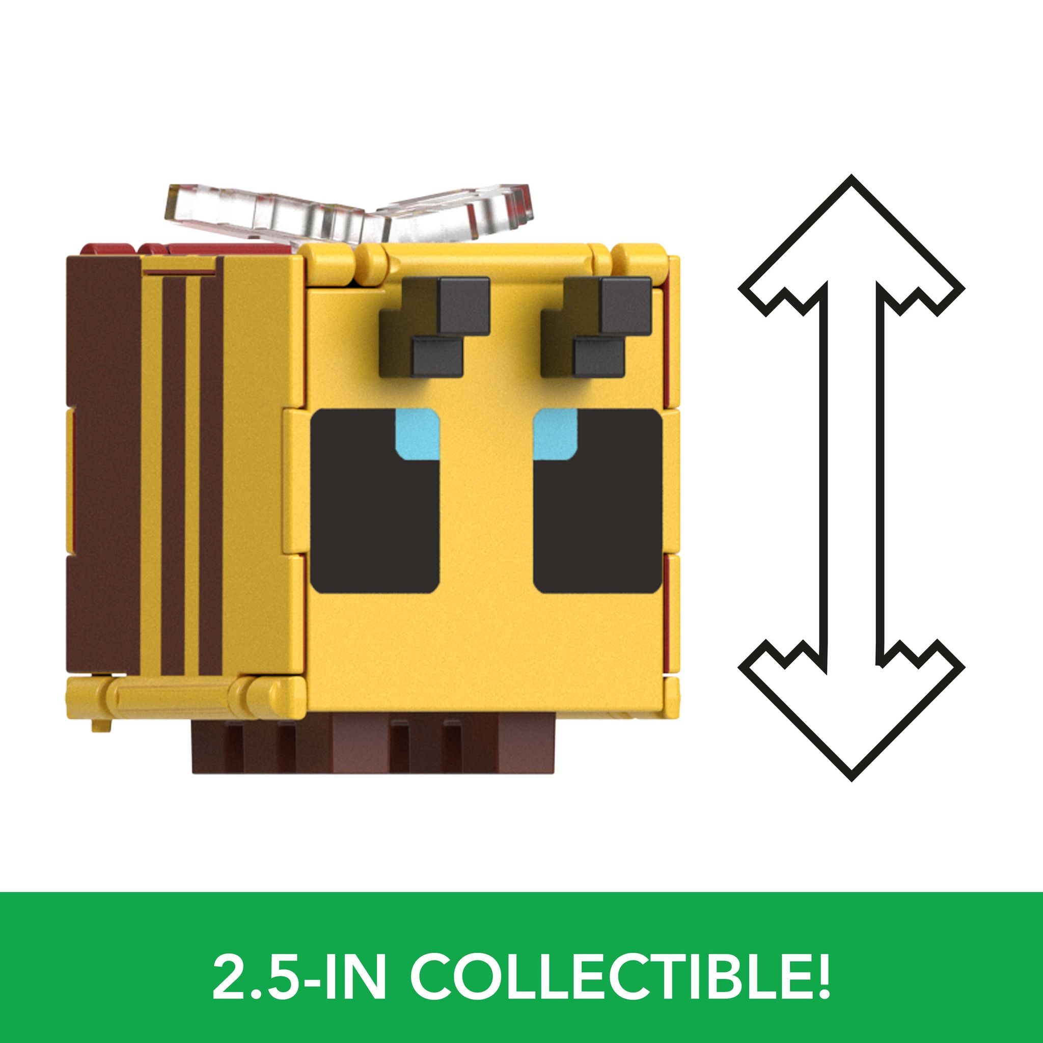 Hot! Minecraft Flippin' Figs - Bee & Flower Pot Set