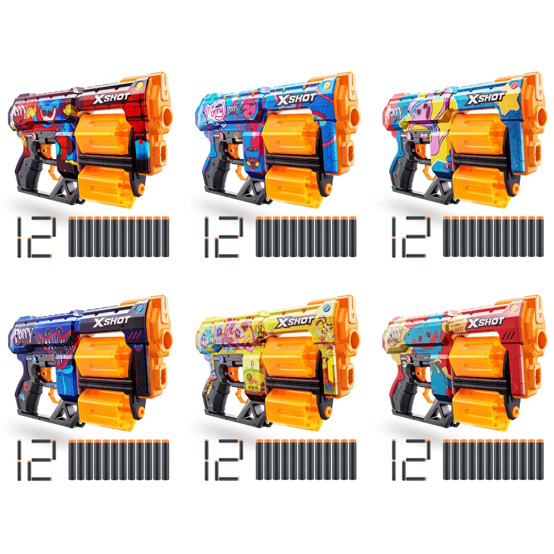 Hot! ZURU X Shot Skins Dread - Poppy Playtime Fun