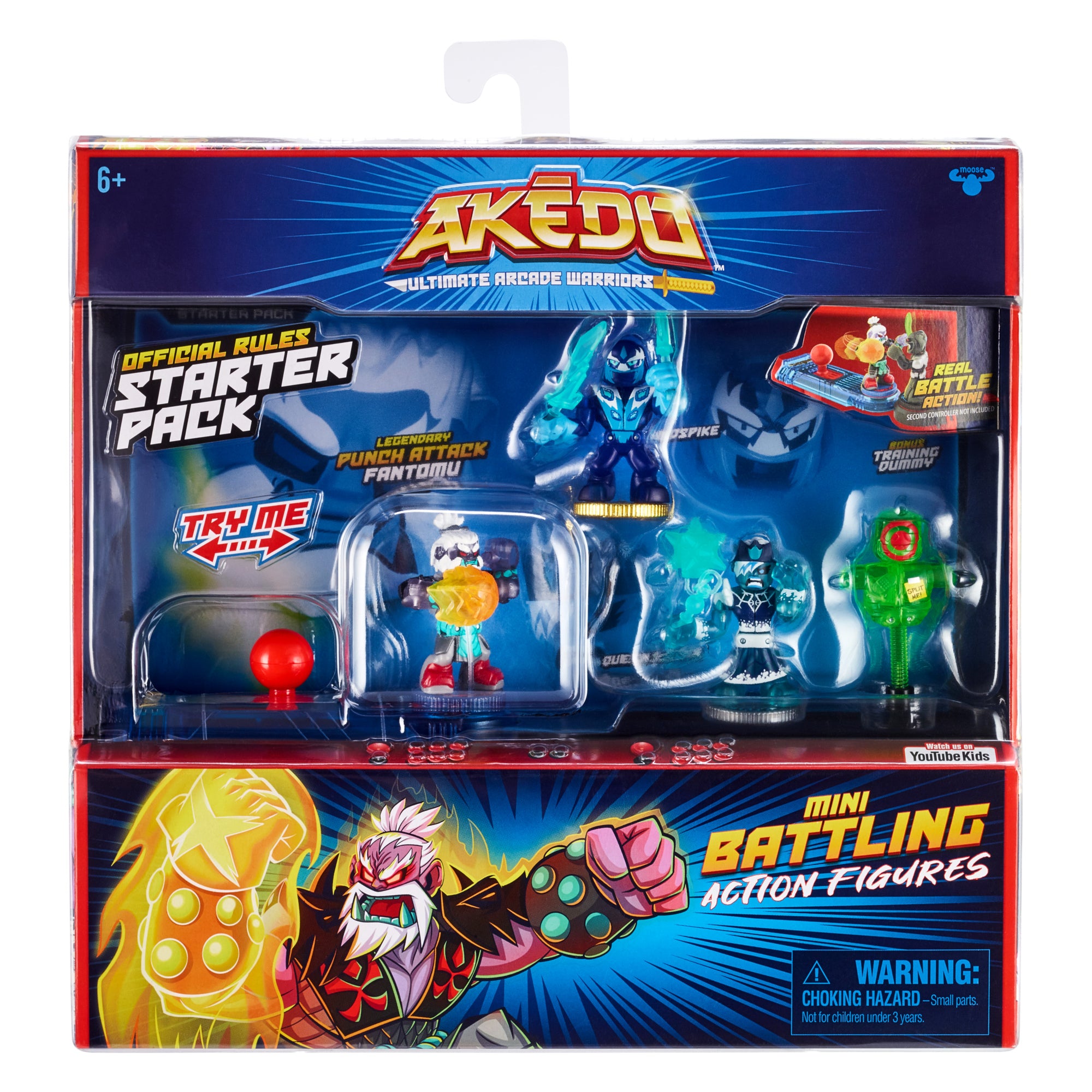 Akedo Ultimate Arcade Warriors Captain Fantomu Starter Pack for Action - Loving Kids