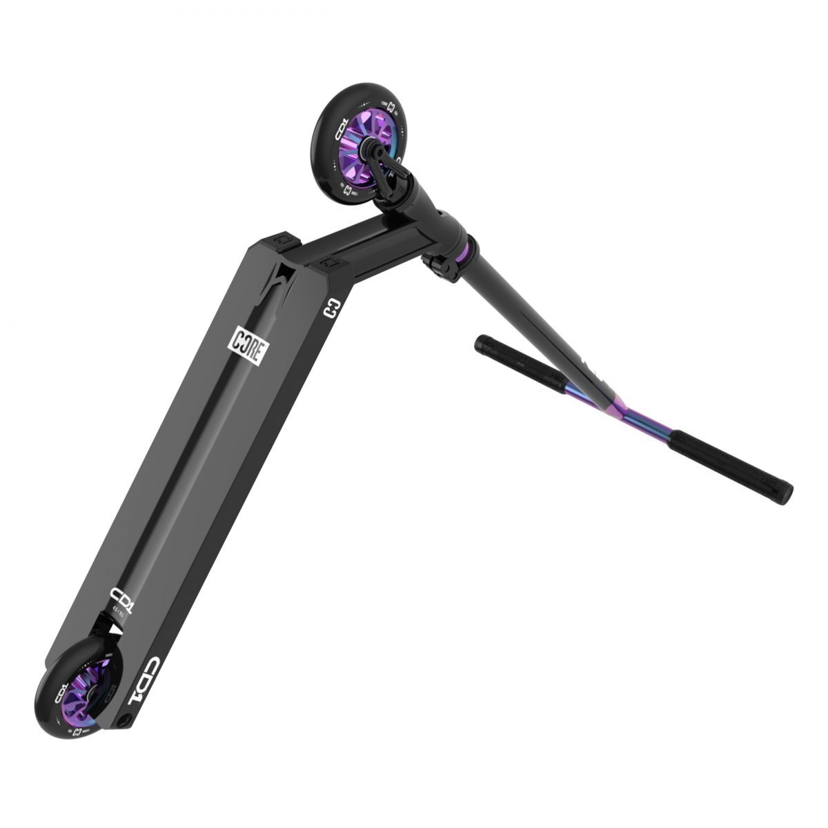 Core CD1 Park Complete Stunt Scooter - Neo/Black: Ideal for Beginners