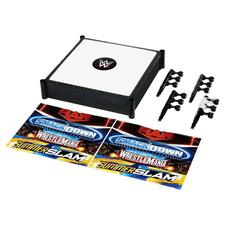 14 - inch Authentic WWE Superstar Wrestling Ring with Pro - Tension Ropes