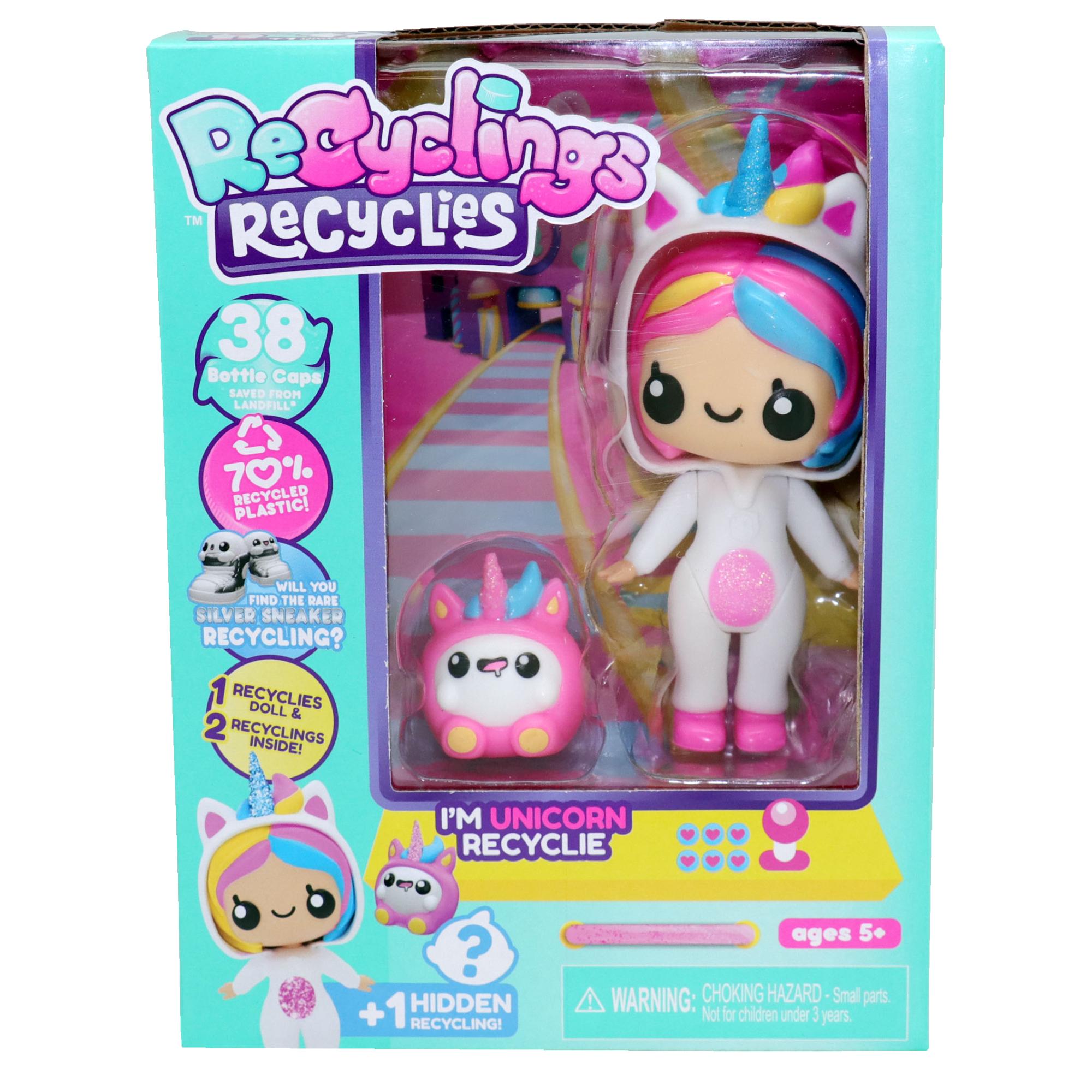 Eco - friendly Recyclies Unicorn Doll Playset